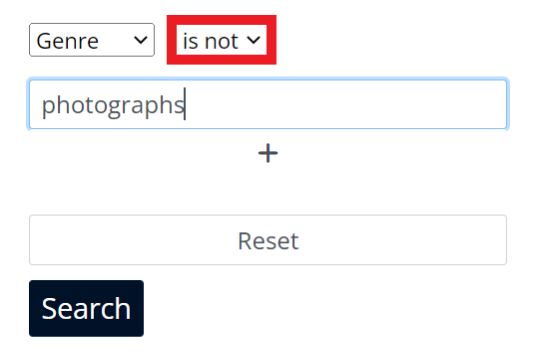 Genre search with search operator is not