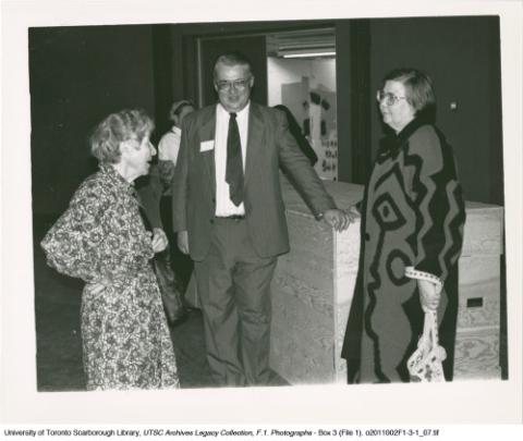 Doris McCarthy and Professor Irwin at Leigha Lee Browne Theatre Opening