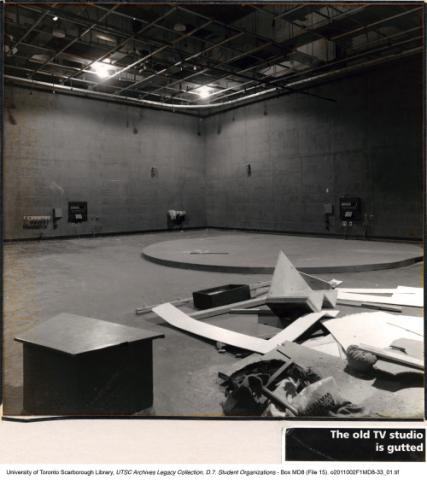 Television Studio Under Construction for the Leigha Lee Browne Theatre