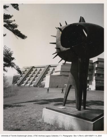 Sculpture on South Side of Scarborough Campus