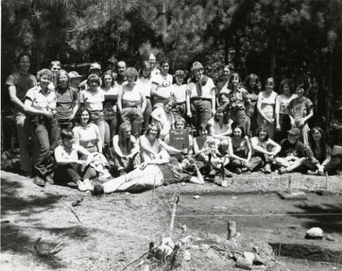 Archeology class group photograph