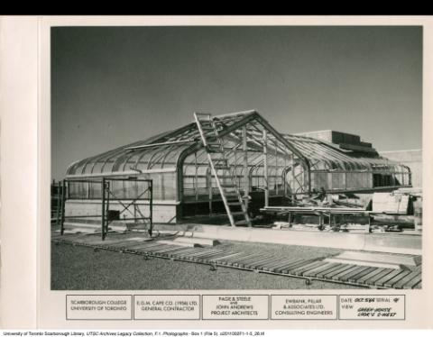 Science Wing, roof, Greenhouses