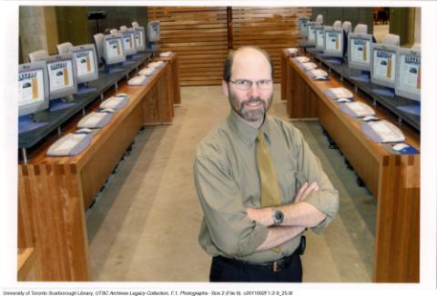Philip Wright, Computer & Networking Services, in UTSC library, ARC, Scarborough Campus