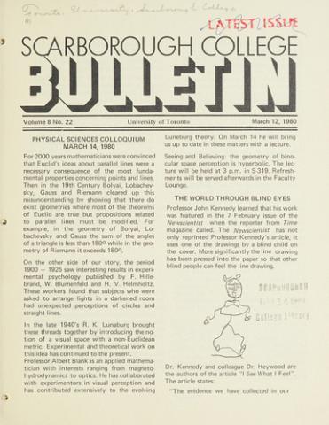 Scarborough College Bulletin, 12 March 1980