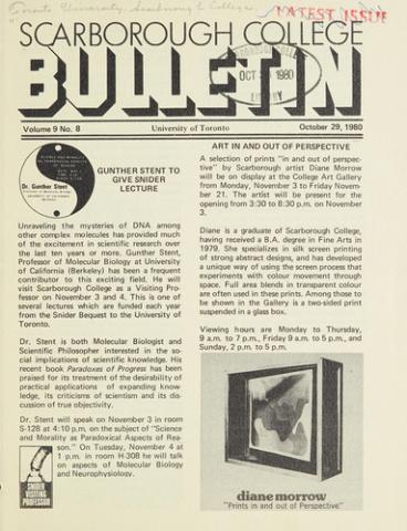 Scarborough College Bulletin, 29 October 1980
