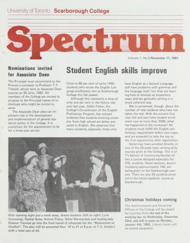 Spectrum, 11 November 1981