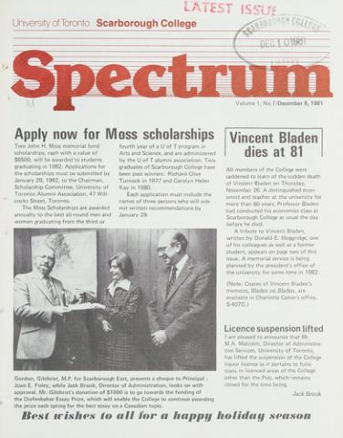 Spectrum, 9 December 1981