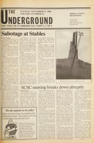 The Underground, 27 November 1984