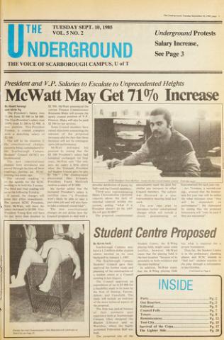 The Underground, 10 September 1985