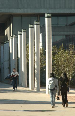 Exterior, Students Walking, ARC Walkway