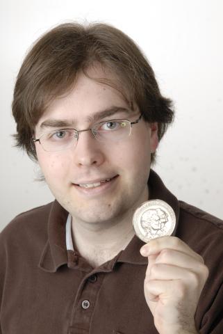 Matthew Fellion with Medal