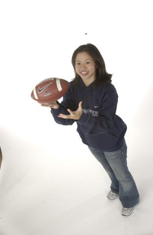 Nerissa Yee, Woman with Football, Recreation Promotional Image