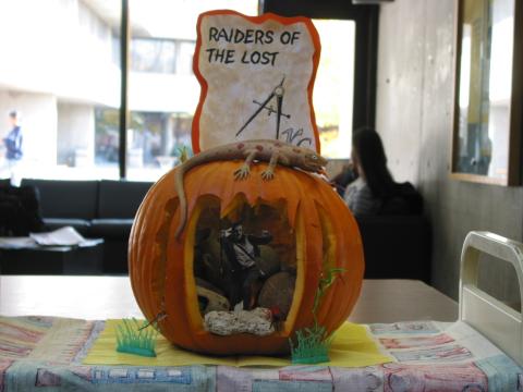 Library Entry, Pumpkin Carving Contest, the Meeting Place