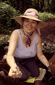 Woman Participating in Archeological Dig
