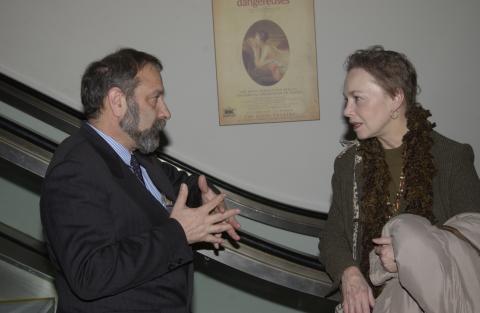 Michal Schonberg Speaks with Guest, Fundraiser for 2003/2004 Prague Project