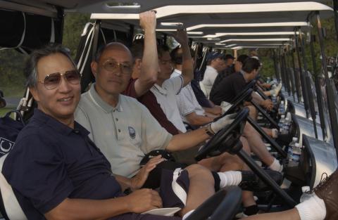 Alumni Golf Tournament, Players and Golf Carts
