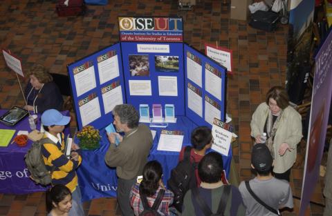 Students and Presenters, OISE, University of Toronto Booth, Professional and Graduate School Fair, the Meeting Place