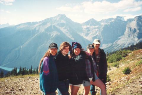 Group Photograph of Participants, Outdoors, Environmental Field Camp Program, Rocky Mountains