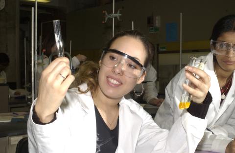 Students Working in Chemistry Lab