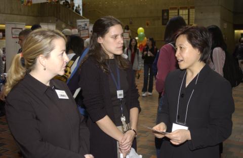 Students Speaking with Presenter, Professional and Graduate School Fair, the Meeting Place