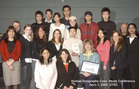 Group Photograph, Geography Conference, "Human Geography Case Study Conference" April 1, 2005 UTSC