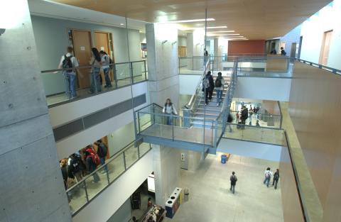Students on Staircase, Management Building Atrium (MW)