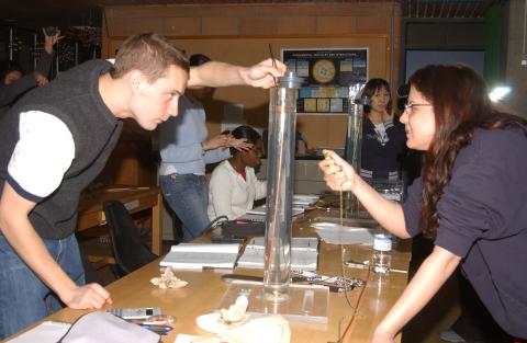 Students Working, Physics