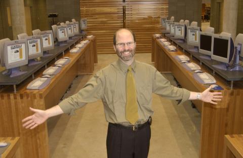 Philip Wright, Entrance with Catalogue Computers, UTSC Library