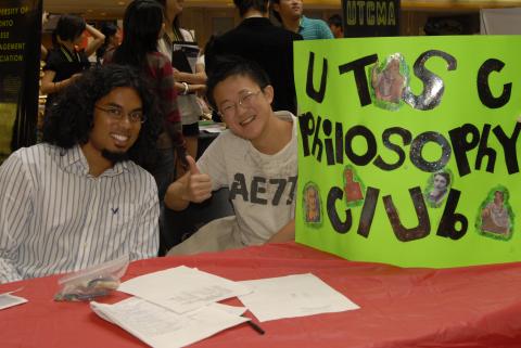 Student Representatives with Poster, UTSC Philosophy Club, Club Event, the Meeting Place