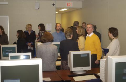 Faculty, Staff and Dignitaries at Opening of Computer Lab funded by ATOP Program