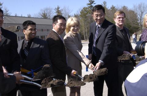 Groundbreaking for Science Research Building, on Site.