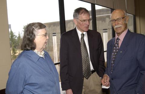 Eleanor Irwin, Rudy Boonstra, Ralph Campbell, Opening Event, Ralph Campbell Lounge