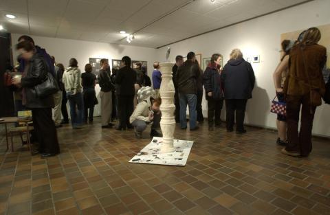 People at Art Exhibition: Body: Not My Autobiography, The Gallery, University of Toronto, Scarborough, Toronto, ON.