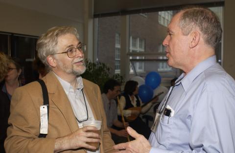 Two Conference Participants Socialize at Reception, Congress 2002. Federation for the Humanities and Social Sciences