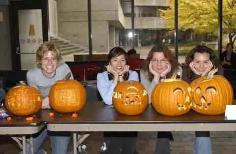 Students with Entry, Neuroscience, Pumpkin Carving Contest, the Meeting Place