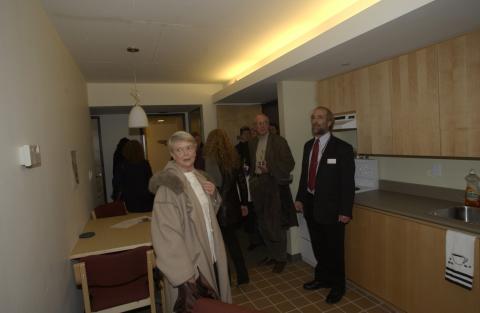 Joan Foley, Tom Nowers and Other Dignitaries Tour Residence Unit, Joan Foley Hall Residence, Opening Event