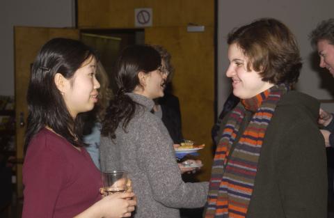 Attendees Socialize, Event for Positive Space Campaign, Faculty and Staff Lounge, H-Wing