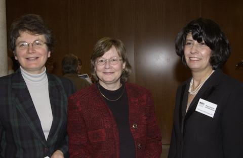Maggy Stepanian with Two Guests at "Partners in Learning" UTSC Faculty and Staff Campaign Event, Green Room, Academic Resource Centre (ARC)