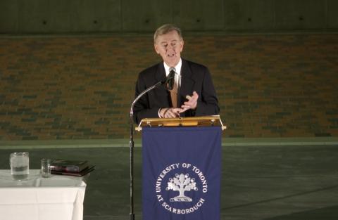 Preston Manning Speaking, Watts Lecture, the Meeting Place