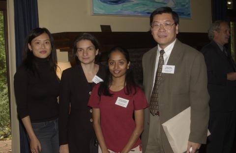 Leslie Chan with Students, Celebration of the Signing of the Agreement for the Joint Programs (Centennial College and UTSC) in Journalism and Paramedicine, Miller Lash House