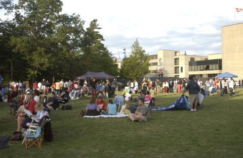 Summerfest, Attendees Sitting on Lawn