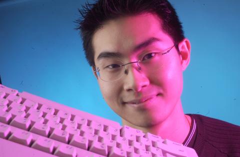 Andy Chung with Keyboard, Studio Promotional Image
