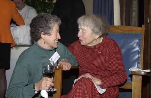 Jennifer McShane and Doris McCarthy, Advancement Christmas Party, Miller Lash Party