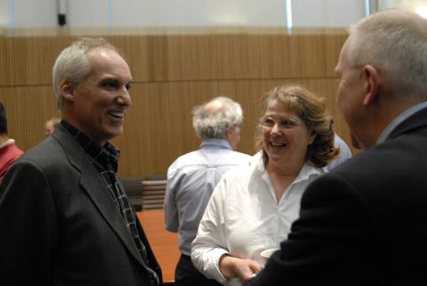 Franco Vaccarino, Talks with Clare Hasenkampf and Unidentified Event Attendee. Unidentified Event, AA160.