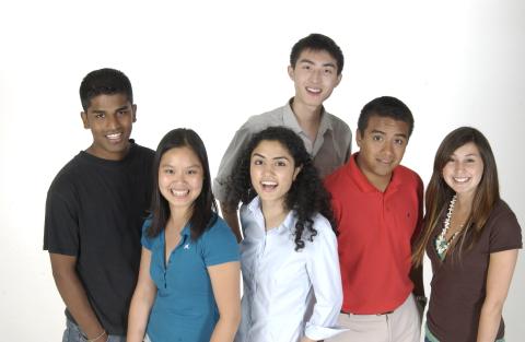 Group of Students, Studio Shot, Promotional Image for Tri-Campus (St. George Campus)