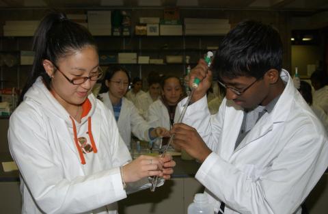 Students in Chemistry Lab
