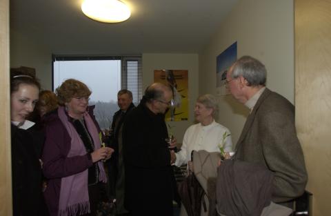 Joan Foley and Other Dignitaries Tour Residence Facilities, Joan Foley Hall Residence, Opening Event