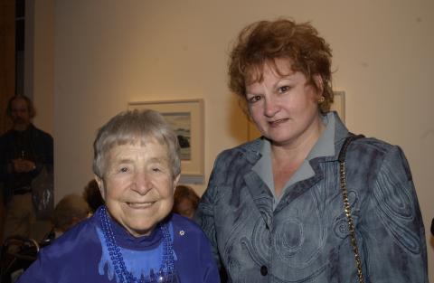 Doris McCarthy with Guest at Event, Wynick-Tuck Gallery