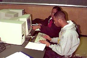 Two Students at Computer