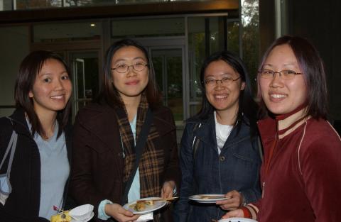 Attendees at Management Co-op Reunion, Management Building (MW), UTSC Fortieth Anniversary Event